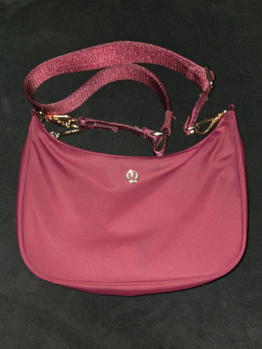 lululemon athletica Wine Shoulder Bag with Adjustable Strap